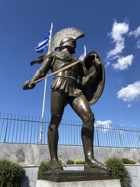 King Leonidas, Sparti, The Peloponnese. King Leonidas, Sparti, The Peloponnese.