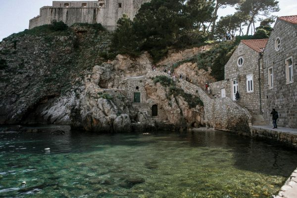 Beautiful little walk down to the water in Dubrovnik, Croatia. Beautiful little walk down to the water in Dubrovnik, Croatia.