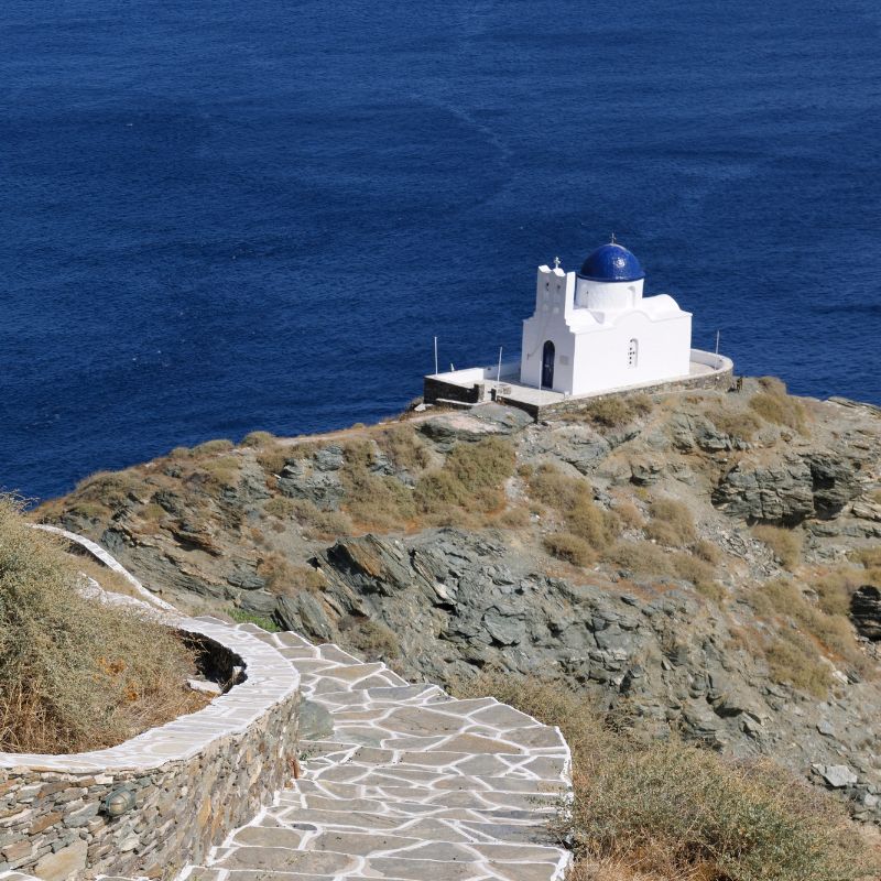 Church of Seven Mart, Sifnos Island Greece